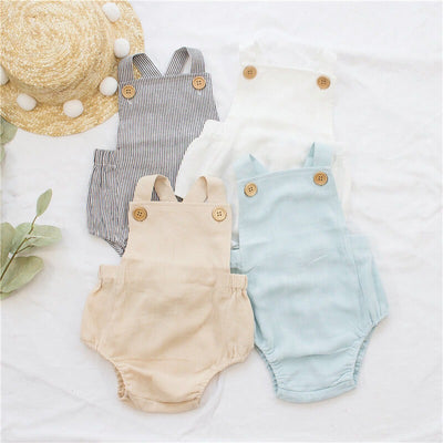 Cotton Dungarees/ Rompers from Newborn to 12 Months